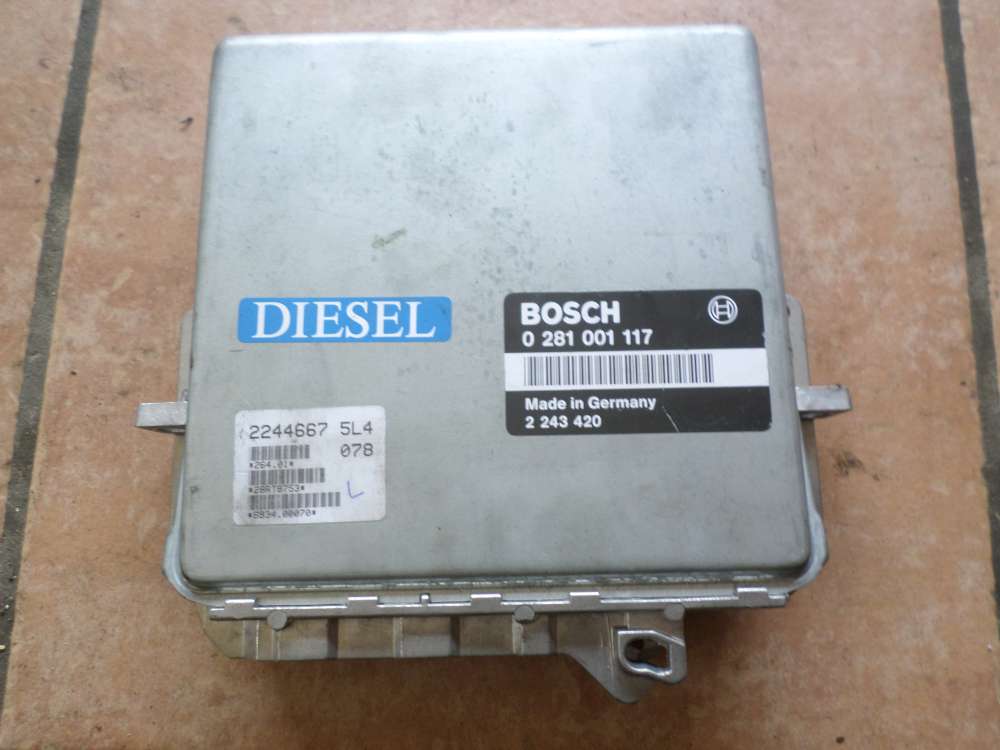 BMW E34 525TDS Diesel Steuergerät Motorsteuergerät Bosch 0281001117