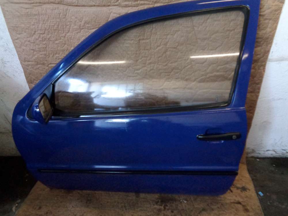 VW Polo 6N 3-Türer Tür Vorne Links Blau