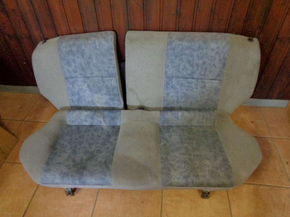 Toyota Starlet Sitze Rcksitz Rckbank Blau / Grau Stoff 