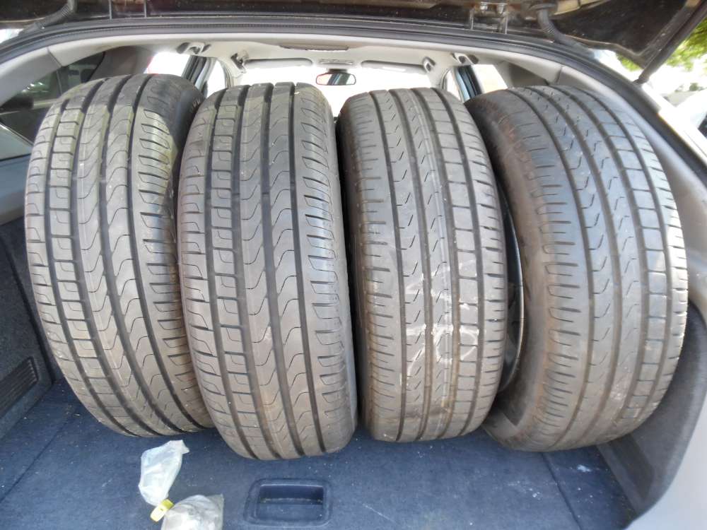 4 x Alufelgen mit Reifen Für Nissan Sommerreifen  Pirelli Cinturato P7 205/60 R16 92H  16x61/2J 