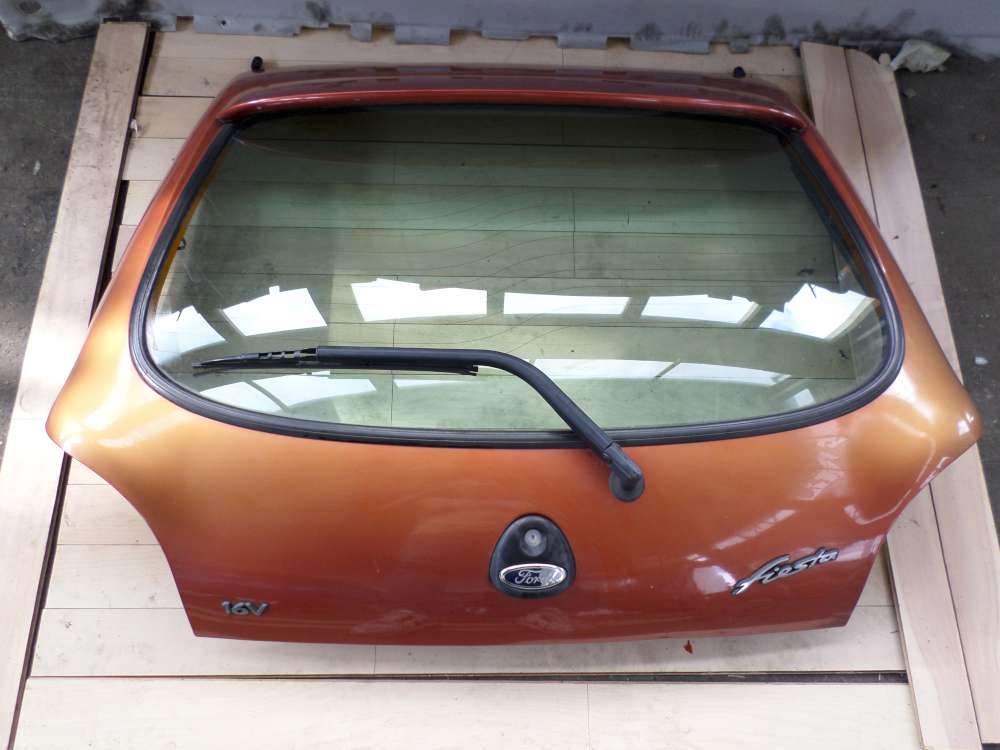 Ford Fiesta IV Heckklappe Kofferraumdeckel Farbcode : W2 Orange