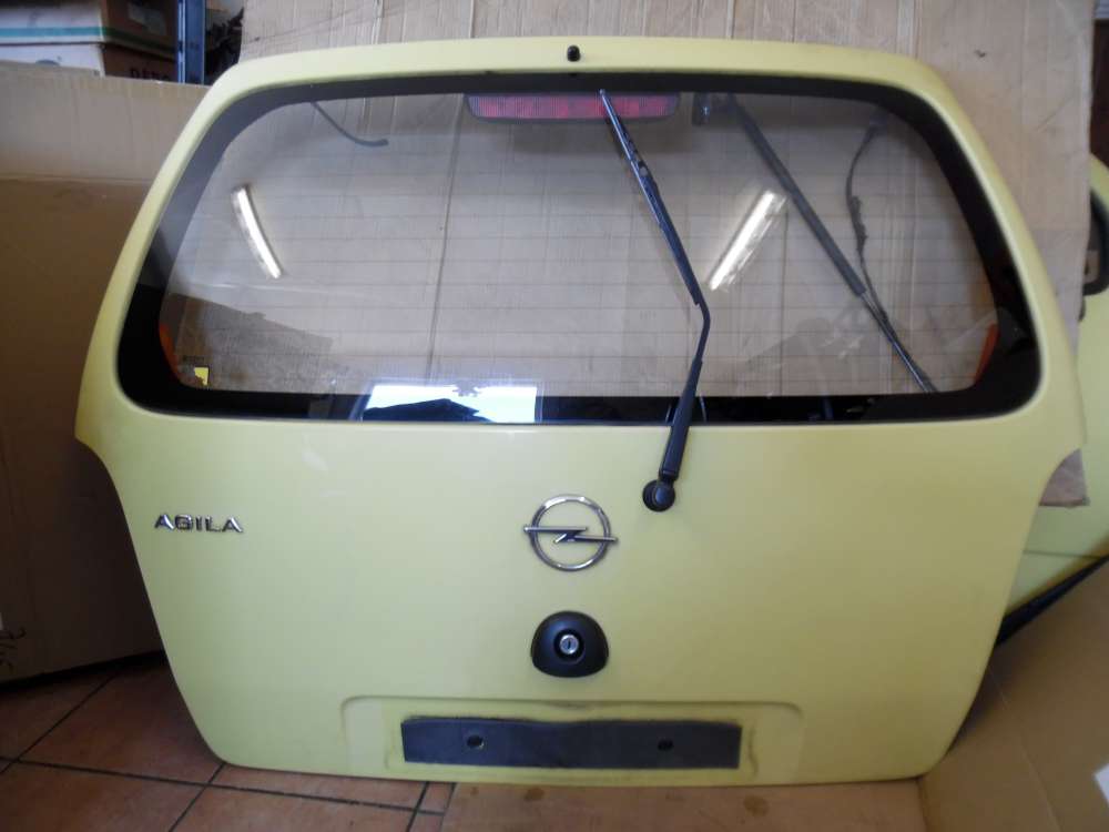 Opel Agila A Heckklappe Kofferraumklappe gelb Farbcode : Y485
