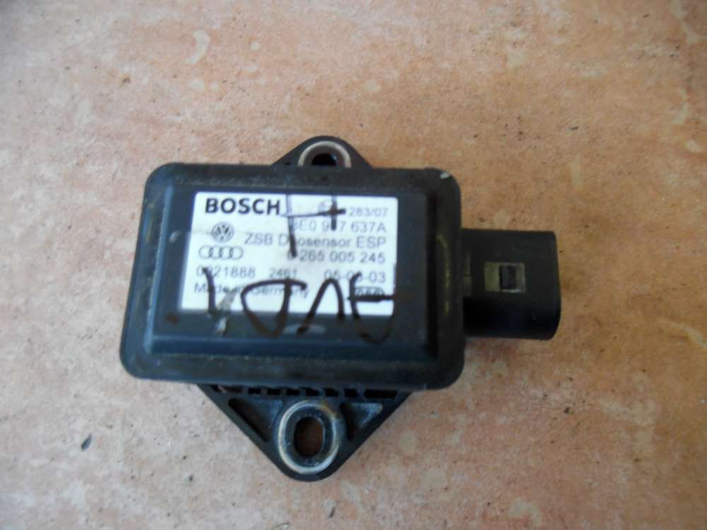 Audi A6 4B ESP Drehratensensor 8E0907637A Bosch  0265005245