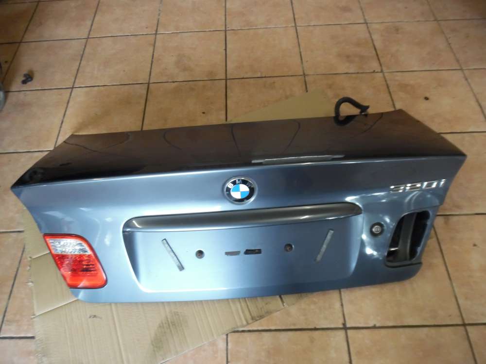 BMW E46 Limousine Heckklappe Stahlgrau Metallic Farbcod : 400/7