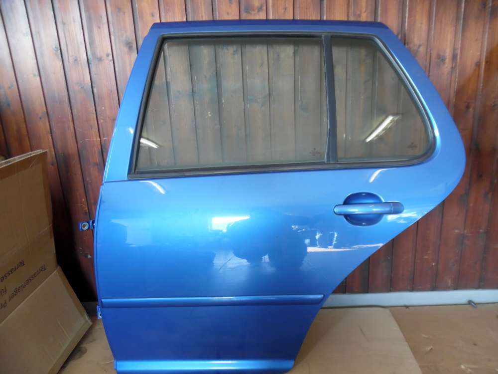 VW Golf IV 1J Tür Hinten Links Blau Farbcod : LW5Y