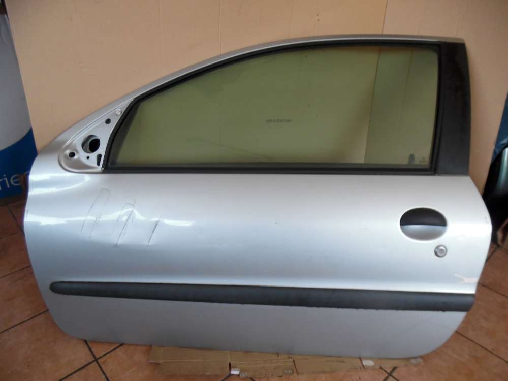Peugeot 206 3-Türer Tür Vorne Links grau 