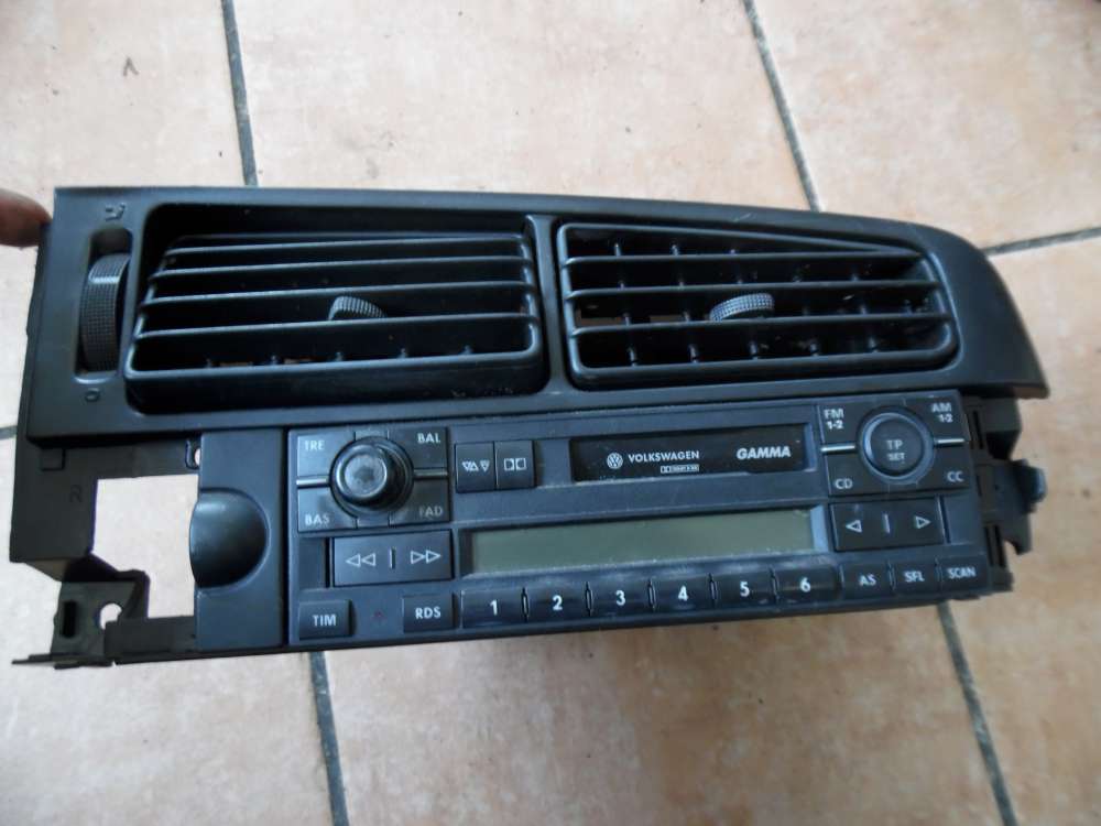 VW Golf III / IV Cabrio Lüftungsgitter Mittelkosole Radio mit Kassette 1E1819736