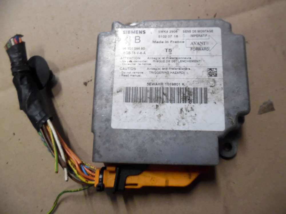 Peugeot 307 Airbagsteuergert 9650109480
