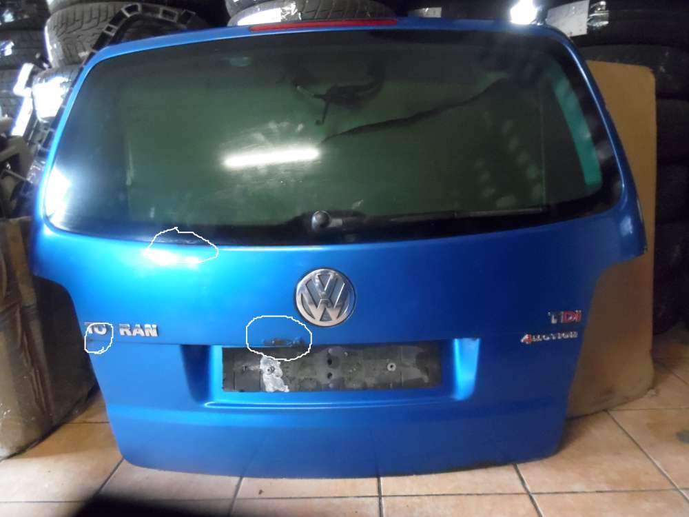 VW Touran 1T Heckklappe Kofferraumklappe Blau
