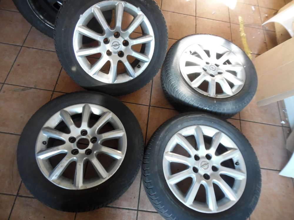 4x Alufelge mit Winterreifen Opel Astra 205/55R 16 91H ET37 6,6JX16H2  5-Loch