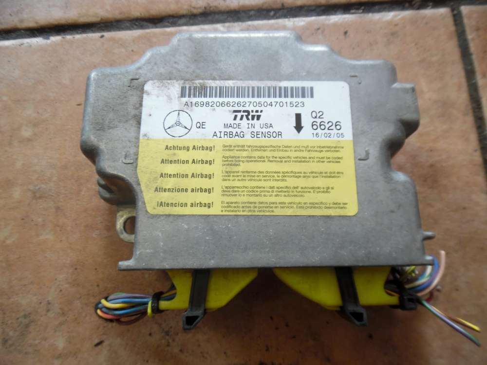 Mercedes-Benz A-Klasse W169 Airbagsteuergert Steuergert A1698206626