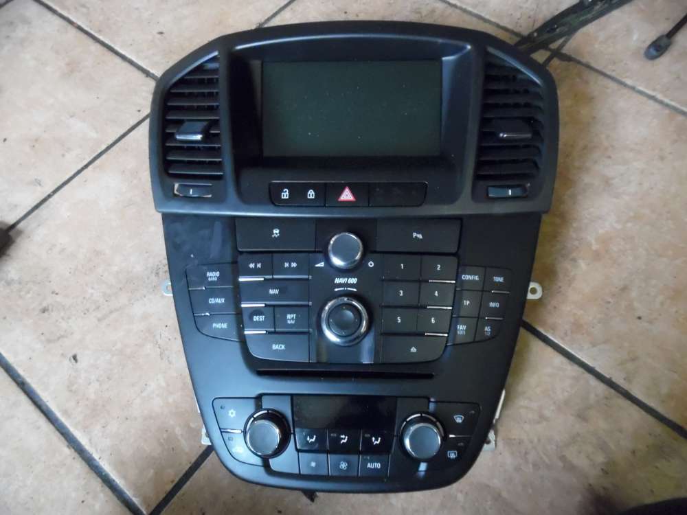 Opel Insignia A Display Bildschirm Radio CD- DVD Klimabedienteil 95196687