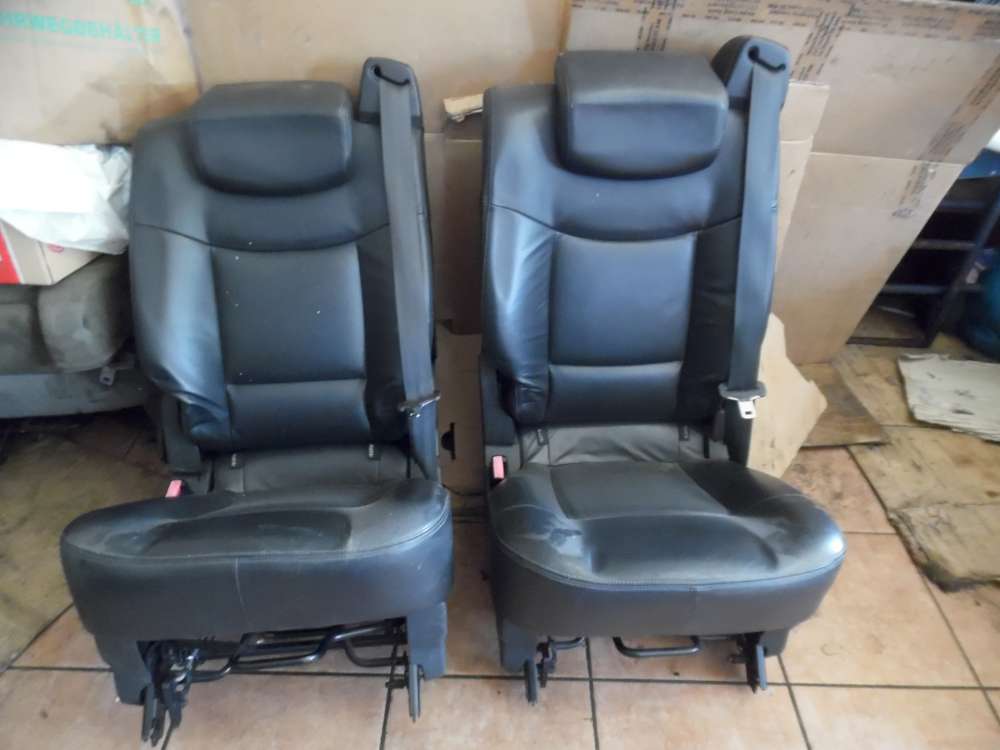 Renault Espace IV Sitze Hinten 2-Reihe Schwarz Leder 