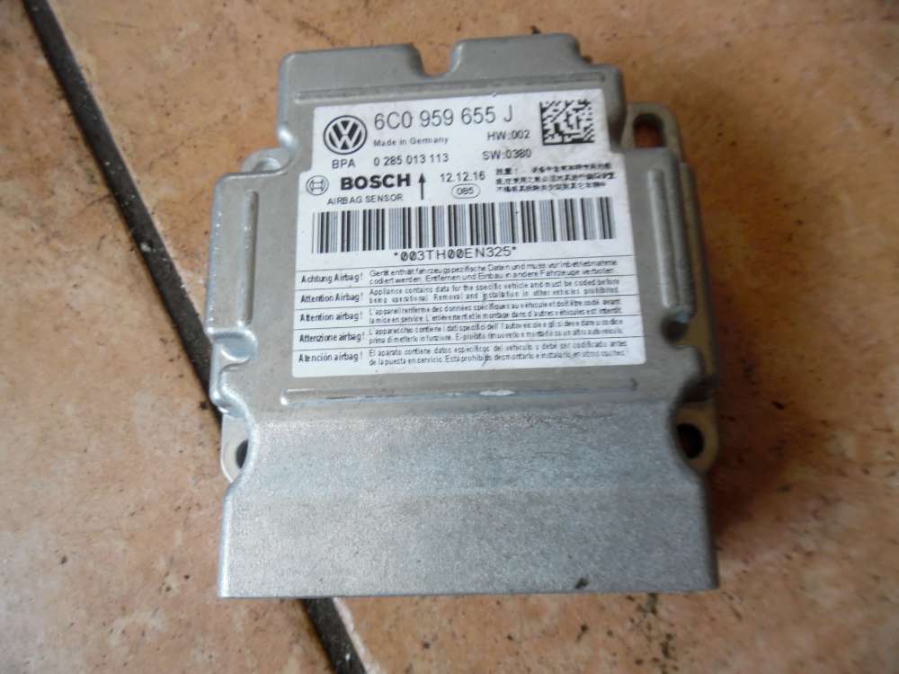 VW Polo 6R Airbagsteuerger�t 6C0959655J 